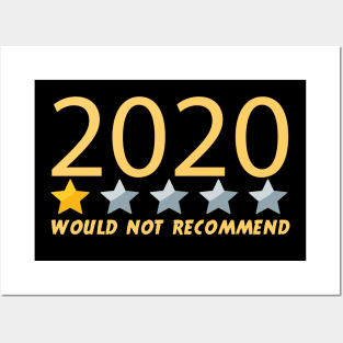 Would Not Recommend 2020 One Star Review Posters and Art